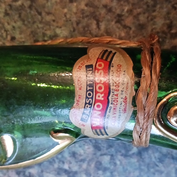 Bar 2 Barsottini Dueling Guns Green Glass Wine Bottles - Picture 4 of 10